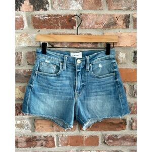 FRAME Le Brigette Jean Shorts, 24